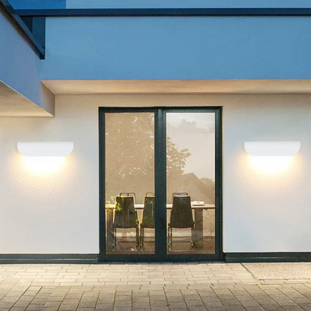 RainGlow | IP65 Vandtæt LED Væglampe | Udendørs Belysning i Aluminium | 10W | Perfekt til Have, Terrasse og Facade