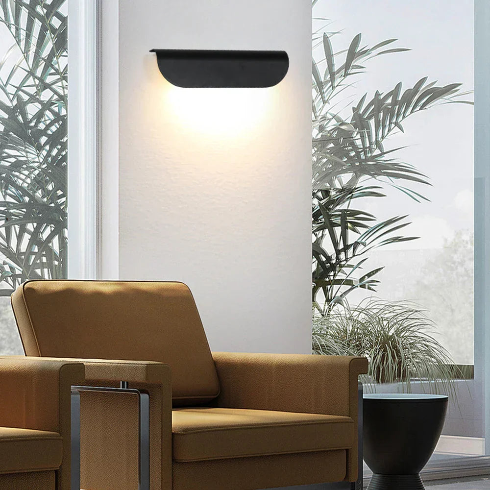 RainGlow | IP65 Vandtæt LED Væglampe | Udendørs Belysning i Aluminium | 10W | Perfekt til Have, Terrasse og Facade