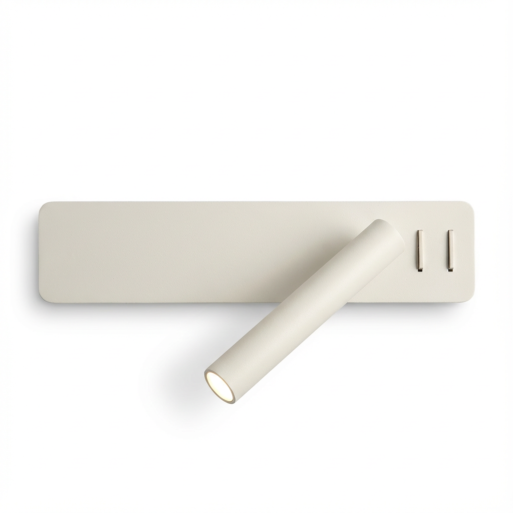 Leselampe mit LED | Schwenkbare Wandleuchte | Modernes, minimalistisches Design | Nox | Verstellbarer Lichtwinkel | Skandinavischer Stil | Energiesparend