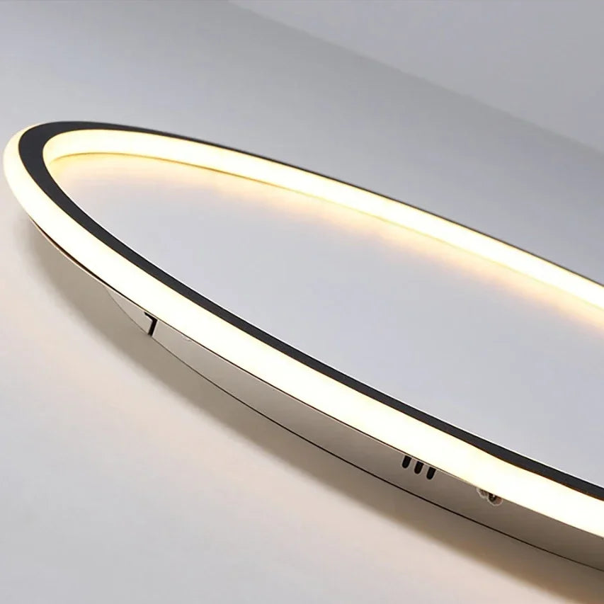 Luminoir Loftslampe | LED | Skandinavisk Design | Rund | 40 cm | Metal og Glas | Moderne | Energibesparende | Stilfuld Belysning | Ideel til Stue | Spisestue | Soveværelse | Nordisk Atmosfære