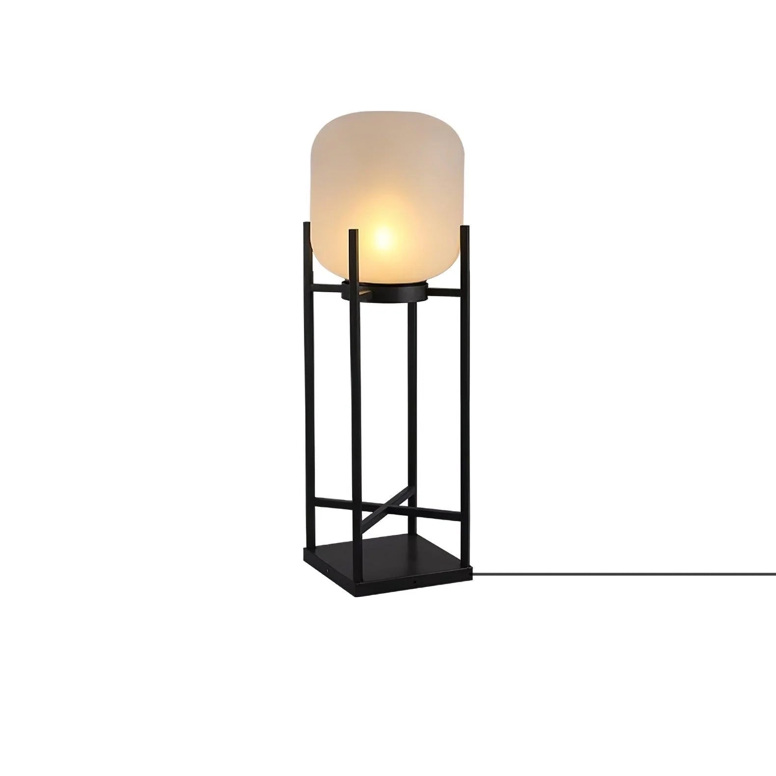 Udendørs solcelledreven standerlampe | Rustfrit stål og glas | IP65 vandtæt | Indbygget LED | Automatisk opladning og tænd/sluk | Perfekt til have, terrasse og stier | Elegant belysning til natten