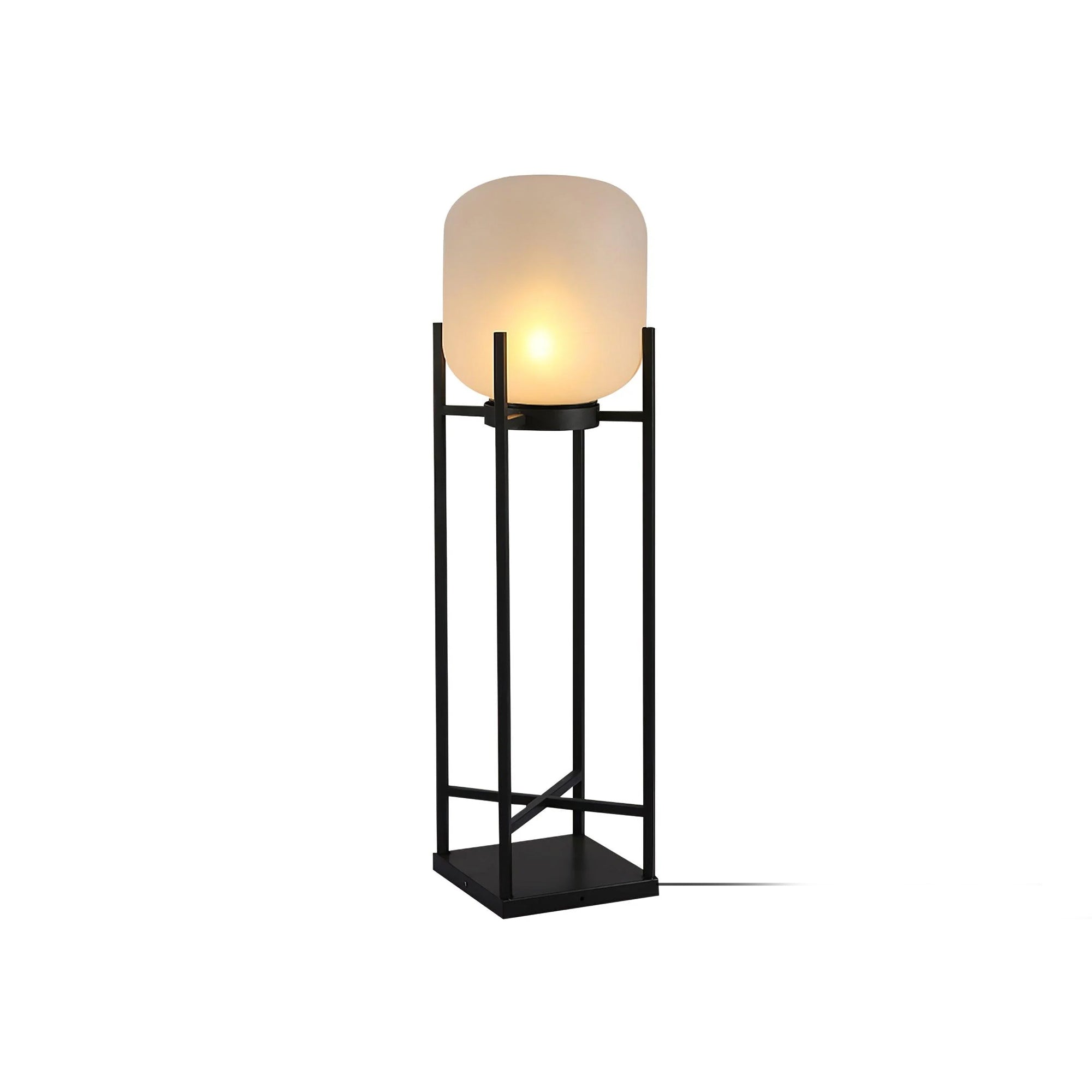 Udendørs solcelledreven standerlampe | Rustfrit stål og glas | IP65 vandtæt | Indbygget LED | Automatisk opladning og tænd/sluk | Perfekt til have, terrasse og stier | Elegant belysning til natten