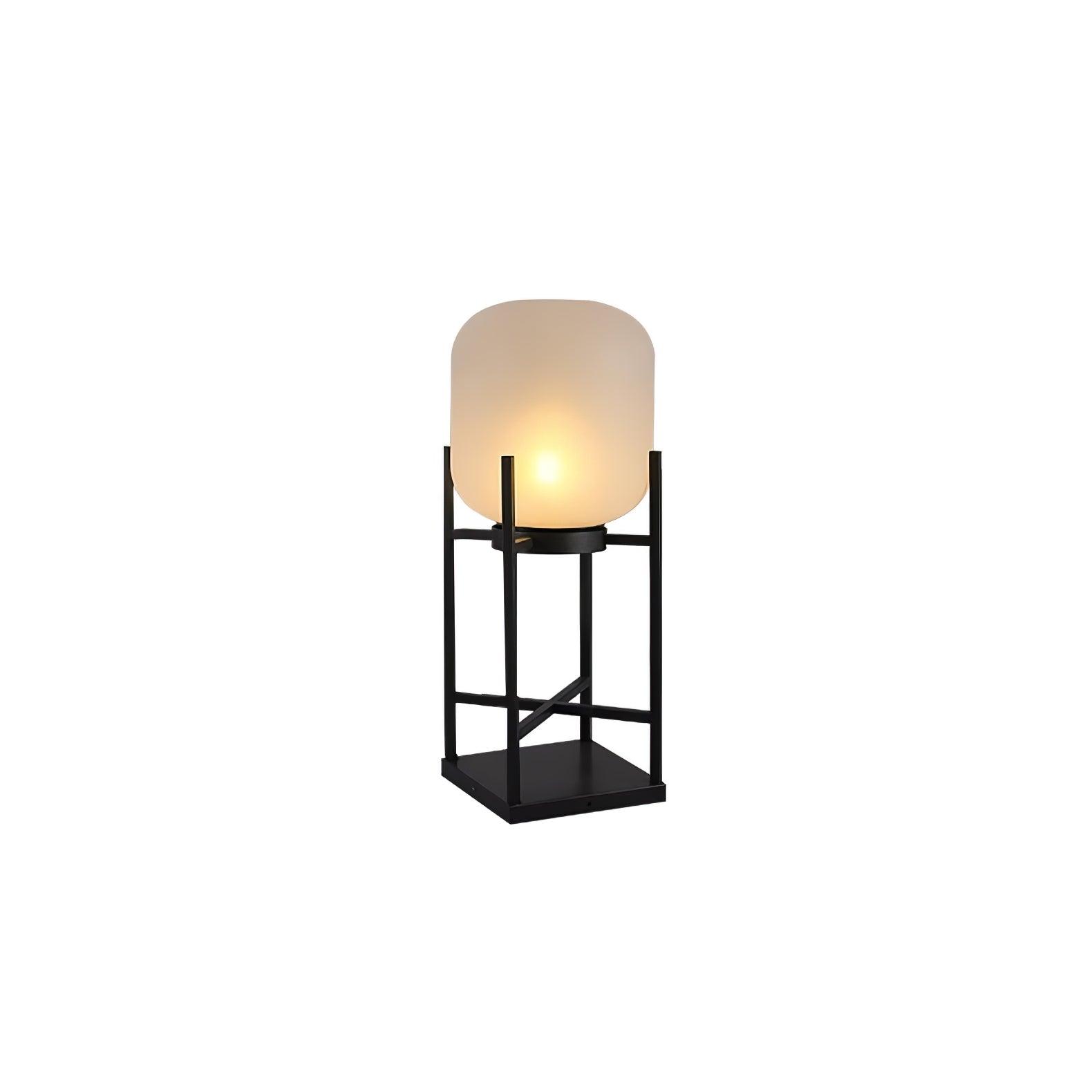 Udendørs solcelledreven standerlampe | Rustfrit stål og glas | IP65 vandtæt | Indbygget LED | Automatisk opladning og tænd/sluk | Perfekt til have, terrasse og stier | Elegant belysning til natten