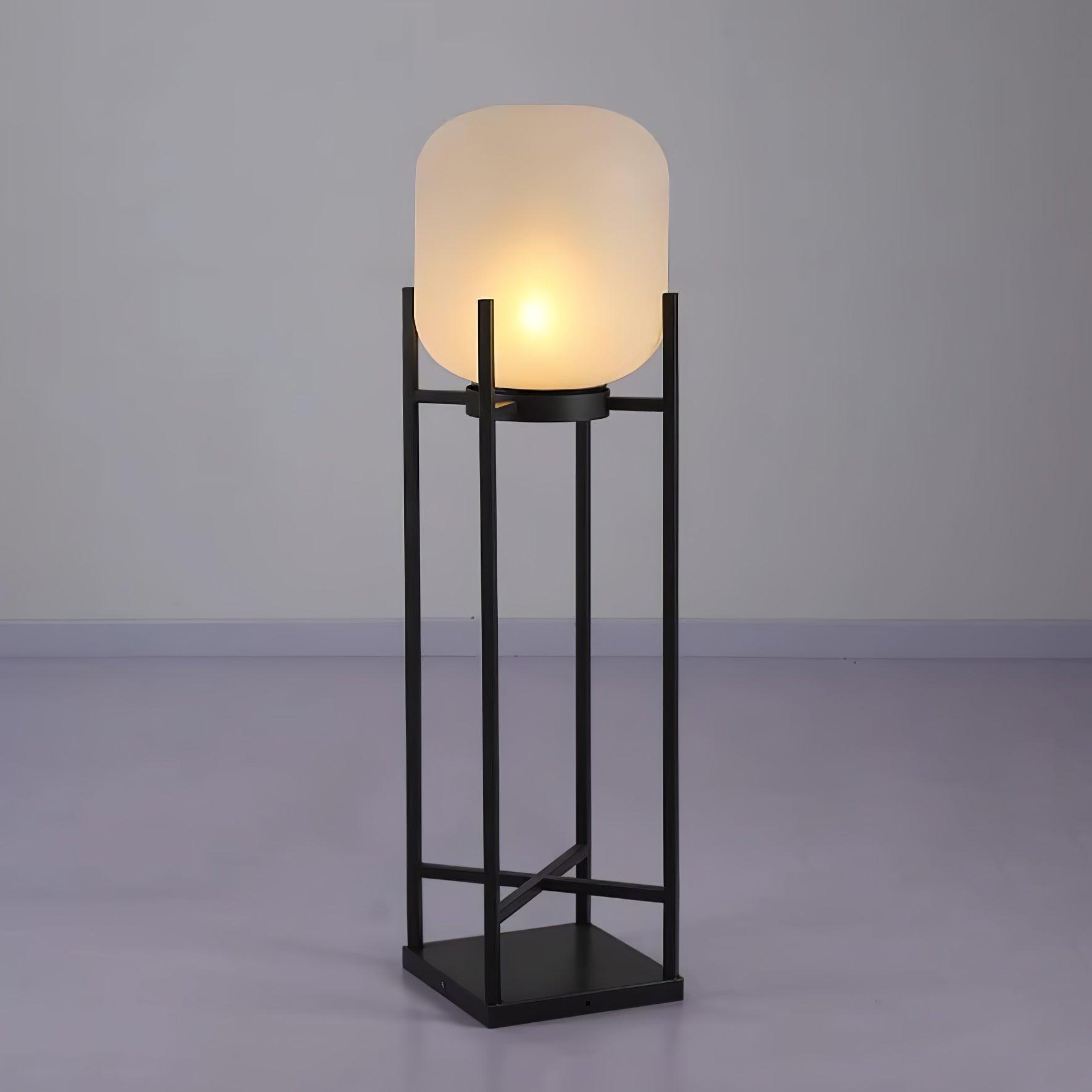Udendørs solcelledreven standerlampe | Rustfrit stål og glas | IP65 vandtæt | Indbygget LED | Automatisk opladning og tænd/sluk | Perfekt til have, terrasse og stier | Elegant belysning til natten