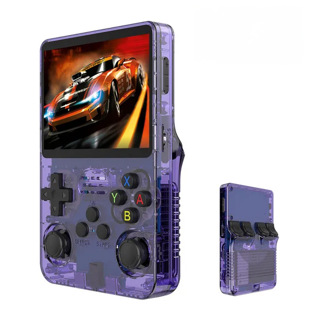 MasterGame Spiloplevelse | Bærbar Retro Konsol | 3,5" IPS-Skærm | 64GB Lagerplads | Open Source R36S | Lang Batterilevetid | Klassisk Nostalgi Møder Moderne Teknologi