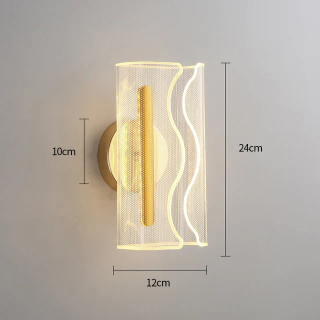 AuroraScand | LED Væglampe i Skandinavisk Design | Energieffektiv Belysning | Perfekt til Moderne Interiør | Luminoir | Neutral Hvid 4000K | Elegant Metal og Plast | 25cm x 15cm | 8W 220V