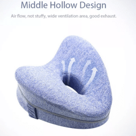 Poduszka pod kolana odciążająca kolana, plecy i biodra - pianka memory 25x21x13 cm. ze zdejmowanym pokrowcem (w kształcie