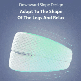 Poduszka pod kolana odciążająca kolana, plecy i biodra - pianka memory 25x21x13 cm. ze zdejmowanym pokrowcem (w kształcie