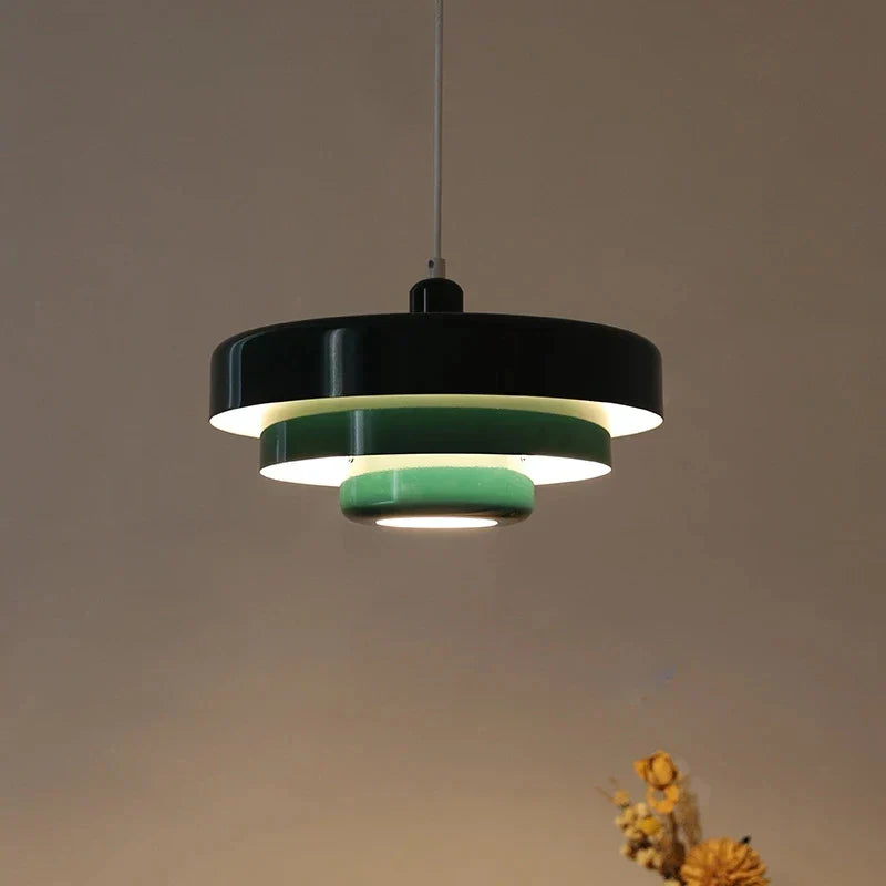 NordicLight | Skandinavisk retro loftlampe | Multifarvet middelalderdesign | Ø35 cm | H21 cm | E27 fatning | Atmosfærisk belysning