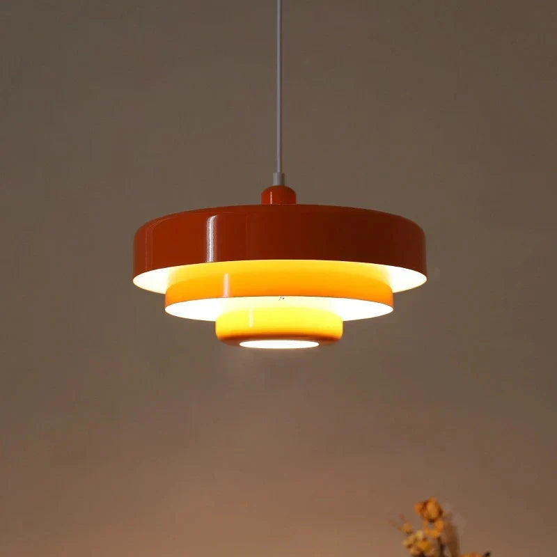 NordicLight | Skandinavisk retro loftlampe | Multifarvet middelalderdesign | Ø35 cm | H21 cm | E27 fatning | Atmosfærisk belysning