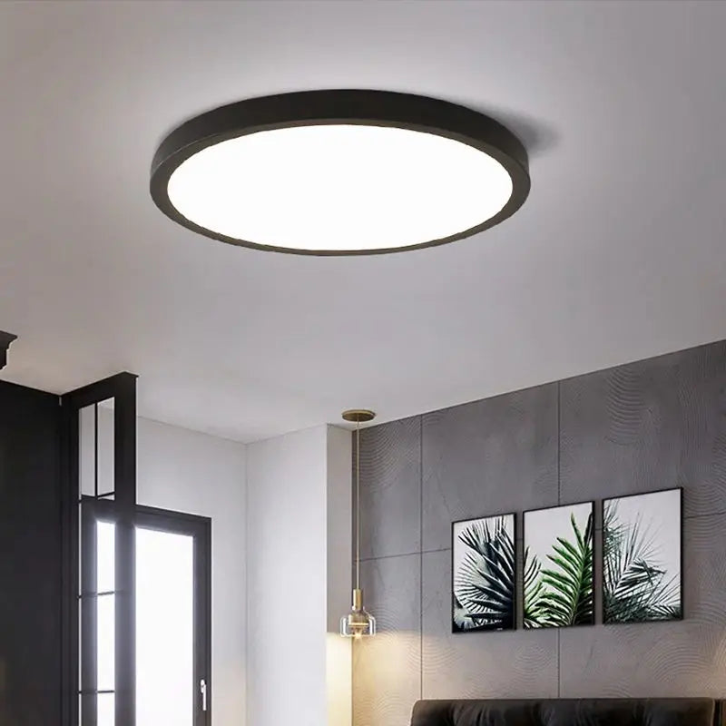 LumiFlex | Moderne LED-Lampe | Energieffektiv | Minimalistisk Design | Til Stue, Soveværelse, Køkken, Kontor | Fås i Flere Størrelser | ⌀20-60cm | Jern og Akryl | 18-44W | 110-220V | Luminoir