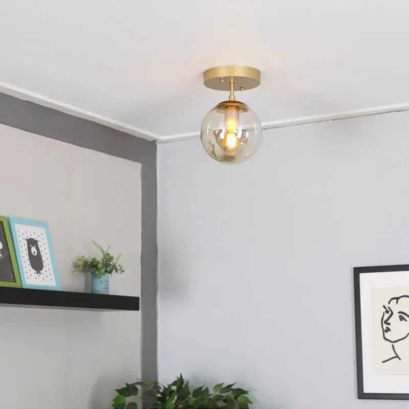 Elegant | Glaskugle Loftsbelysning | Moderne design | Klassisk Belysning | Indendørs Dekoration | Luminoir LuminousSphere | Høj Kvalitet | Holdbar | Forbedret Lysstyrke