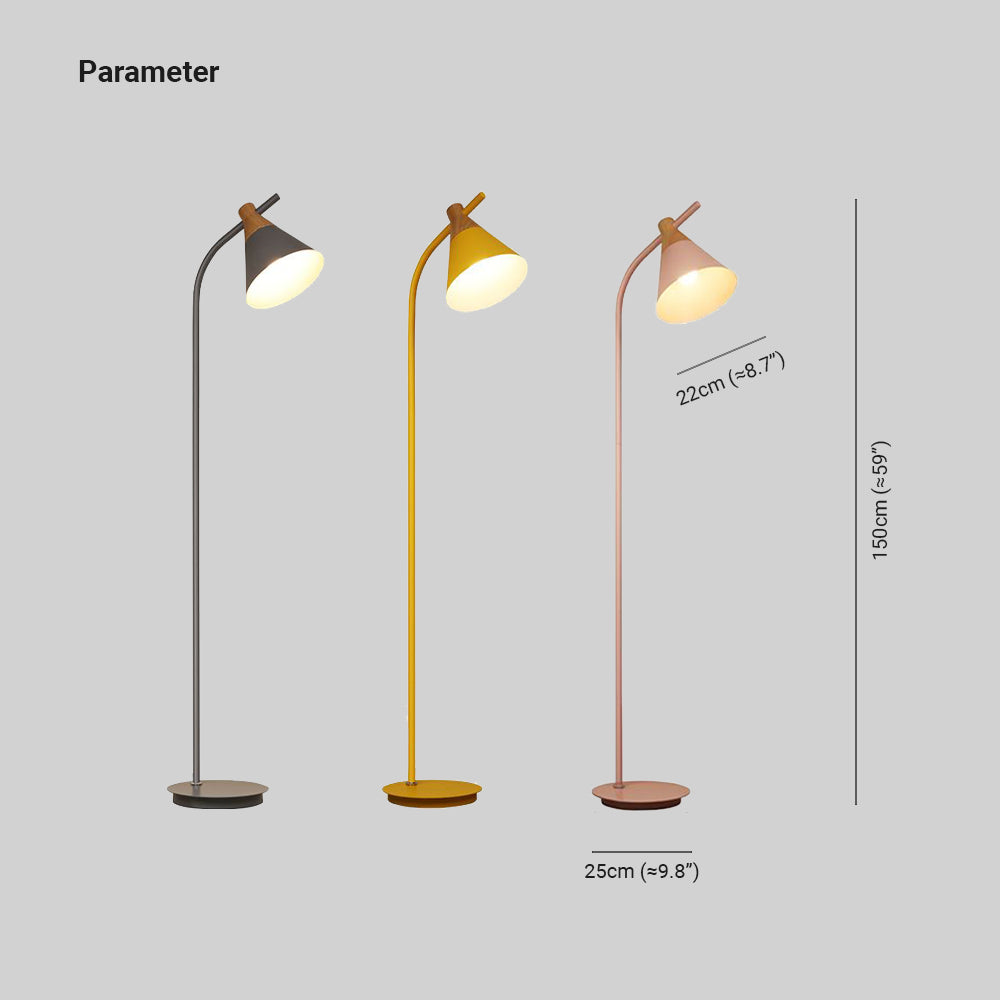 Trevinae | Moderne design | Minimalistisk gulvlampe | Effektiv belysning | Høj kvalitet | Kompakt og alsidig | Ideel til stue, kontor og soveværelse
