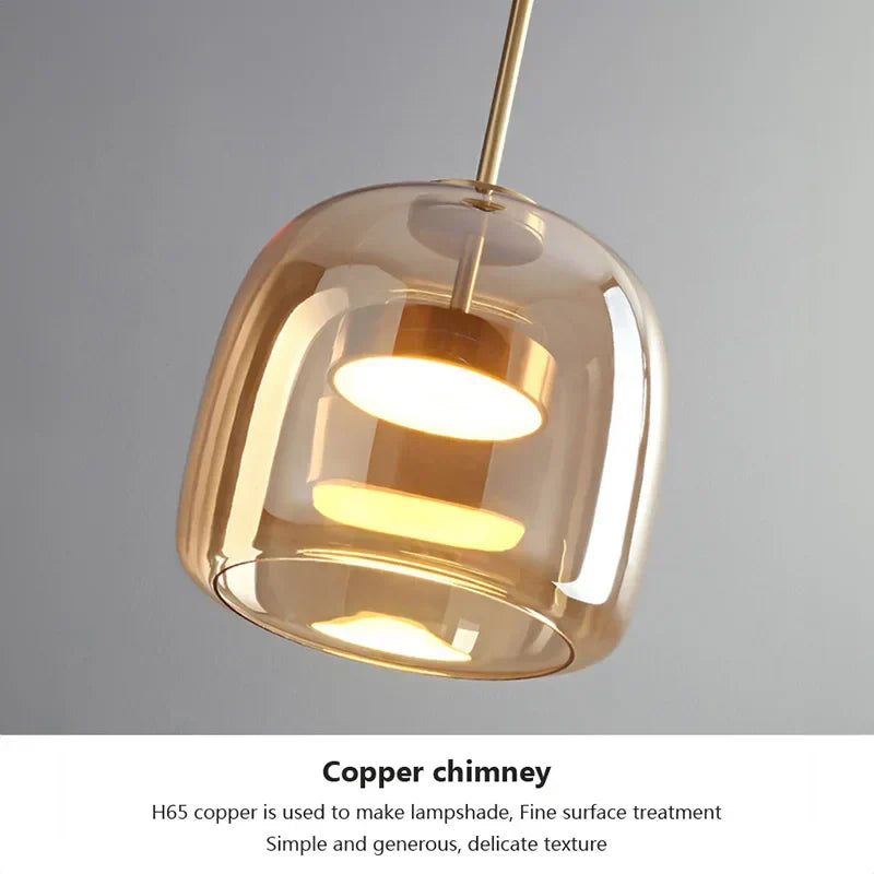 Luminoir | Elegant Glaspendel | Moderne Design | Indbydende Varme | Holdbar Kvalitet | Perfekt til Stue eller Spisestue | Fås i Forskellige Størrelser