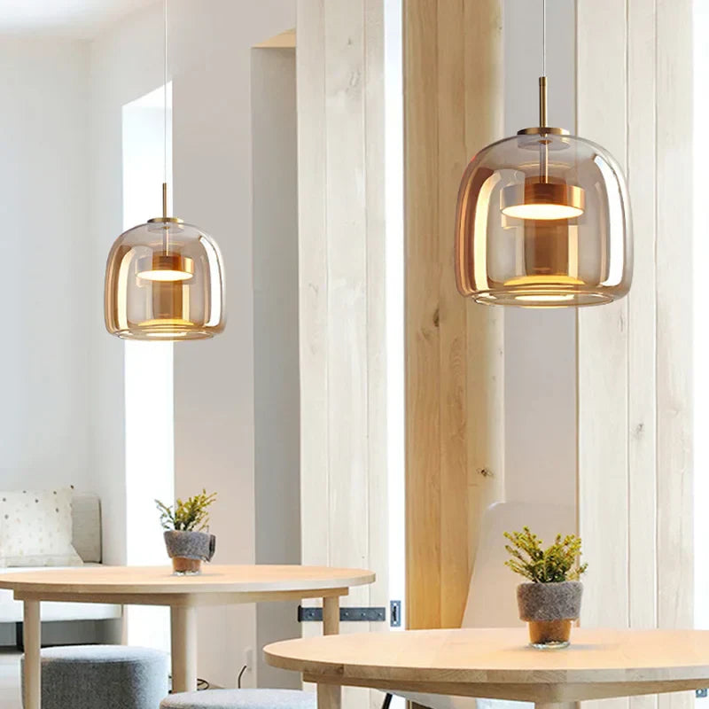 Luminoir | Elegant Glaspendel | Moderne Design | Indbydende Varme | Holdbar Kvalitet | Perfekt til Stue eller Spisestue | Fås i Forskellige Størrelser