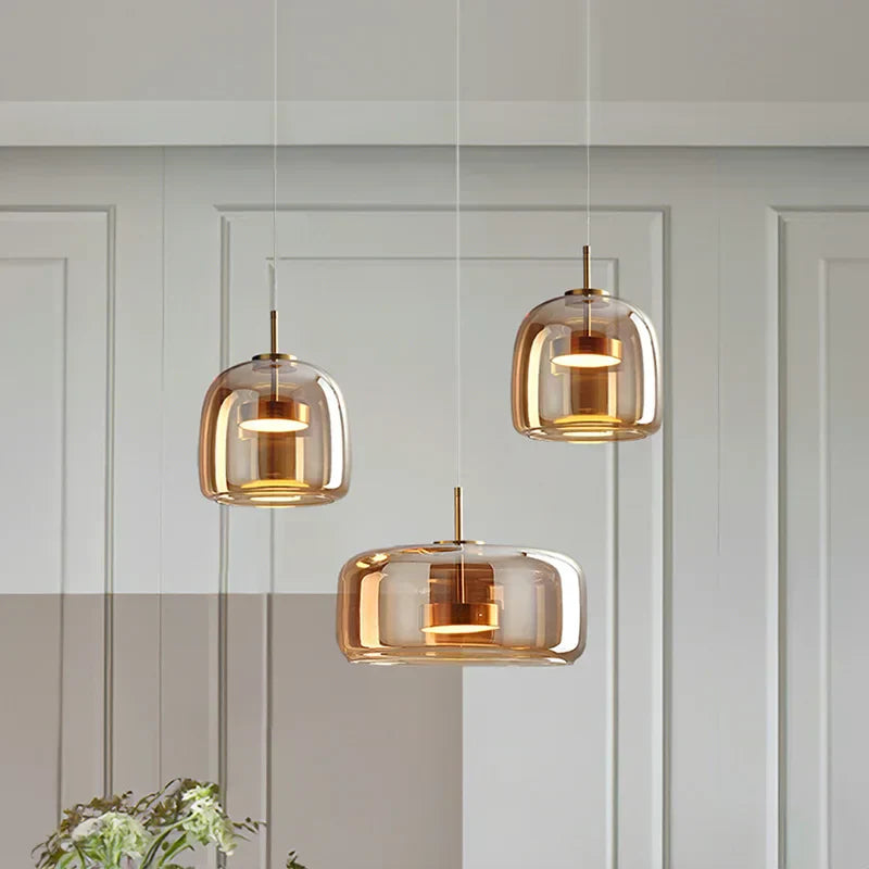 Luminoir | Elegant Glaspendel | Moderne Design | Indbydende Varme | Holdbar Kvalitet | Perfekt til Stue eller Spisestue | Fås i Forskellige Størrelser