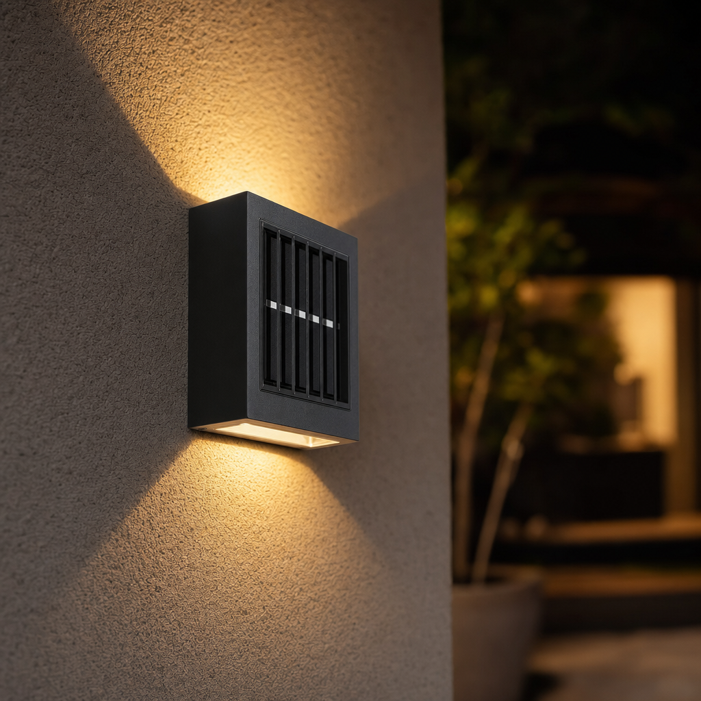 Up en Down Spot Lights Outdoor Street Wandlamp Lamp Zonne-energie Zonlicht Waterdichte Solar Lamp Tuin Decor