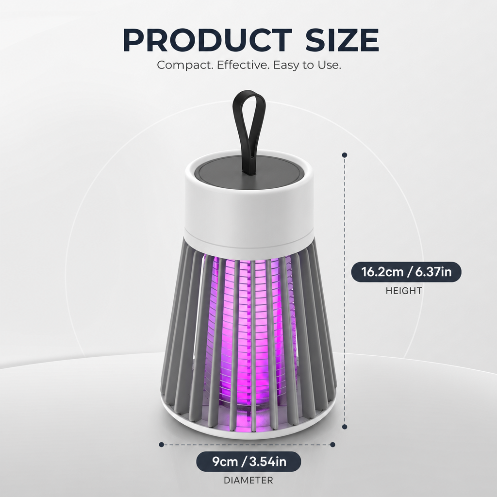 USB Rechargeable LED UV Insect Killer | Indoor Outdoor Mosquito Lamp | Silent Chemical-Free Pest Control