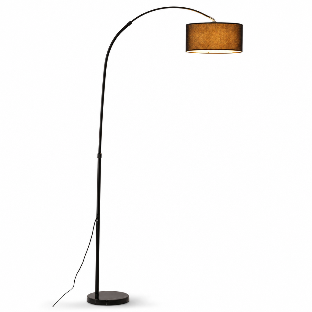 Adjustable LED Arch Floor Lamp | 12W Dimmable Modern Light | Living Room & Bedroom Decor | 360° Rotatable Shade