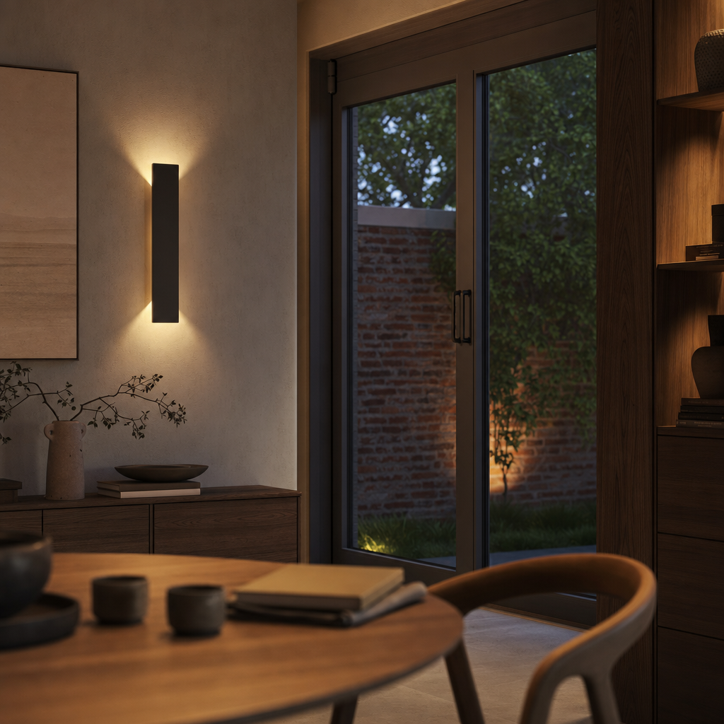 Modern LED Outdoor Wall Light | Weatherproof Aluminium | Energy Efficient IP65 | Garden Patio Entryway | Black White Options