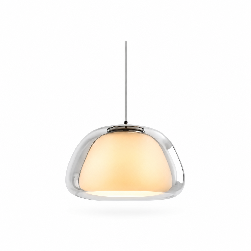 Modern Glass Dome Pendant Light | Adjustable 120cm Cable | E27 Base | Minimalist Design | Residential & Commercial Use