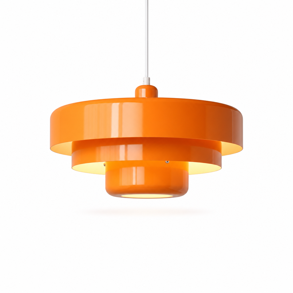 Vintage Ceiling Pendant | LED Lighting | Metal & Glass | Warm Ambiance | LumeLuxe