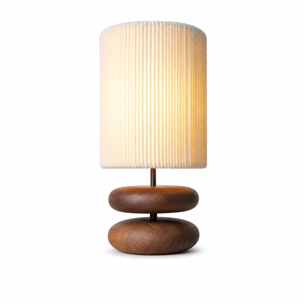 Bohéme Juliette Rustic Ceramic Table Lamp | Linen Shade | Bohemian Home Décor Lighting | Organic Warm Ambiance
