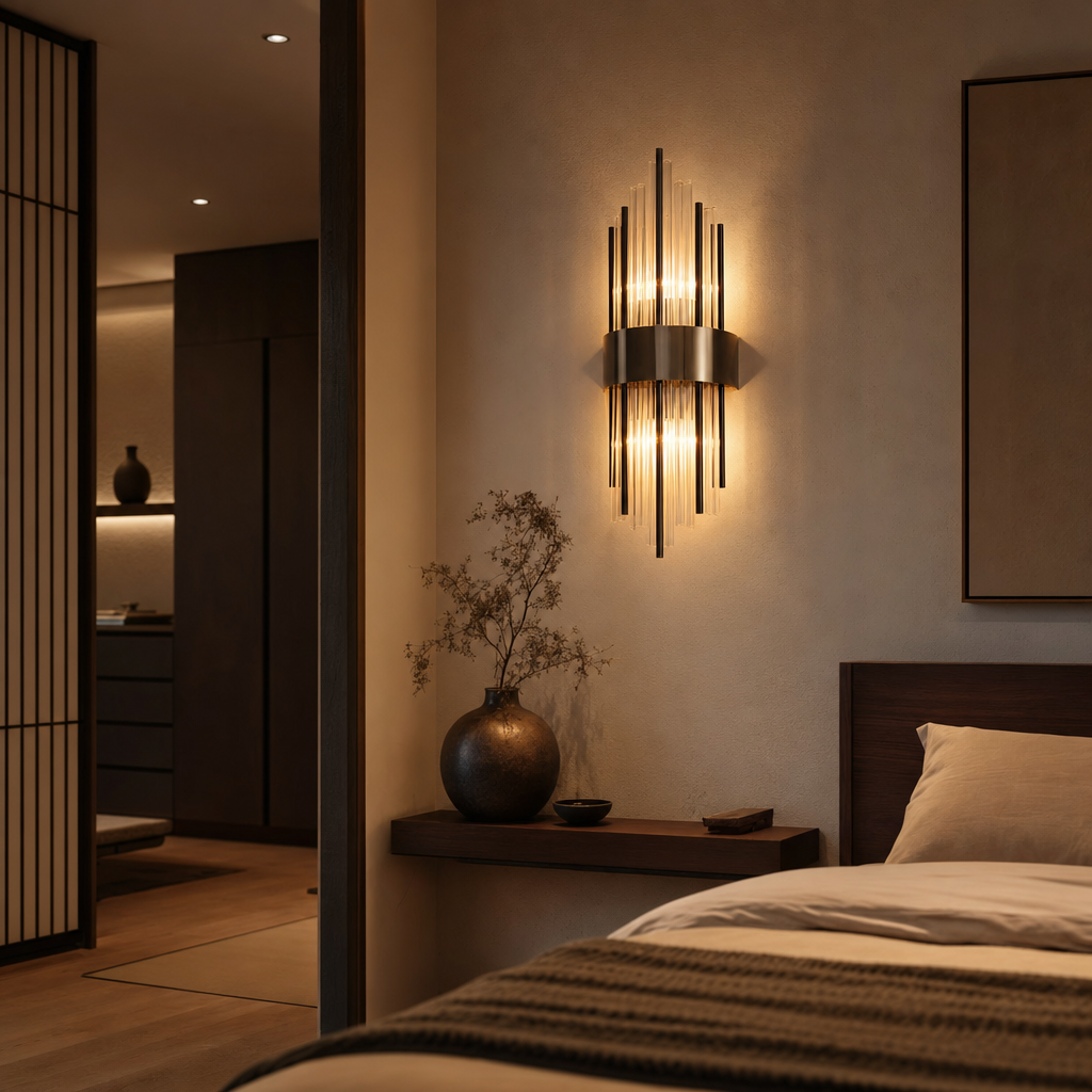 MajestyShine Luxury LED Wall Light | Elegant Crystal Design | Home & Living Décor Lighting | Royal Illumination
