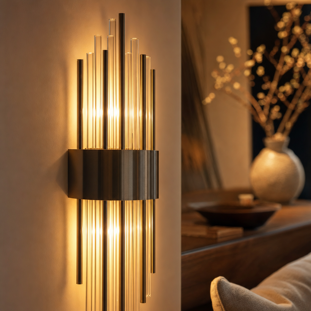 MajestyShine Luxury LED Wall Light | Elegant Crystal Design | Home & Living Décor Lighting | Royal Illumination
