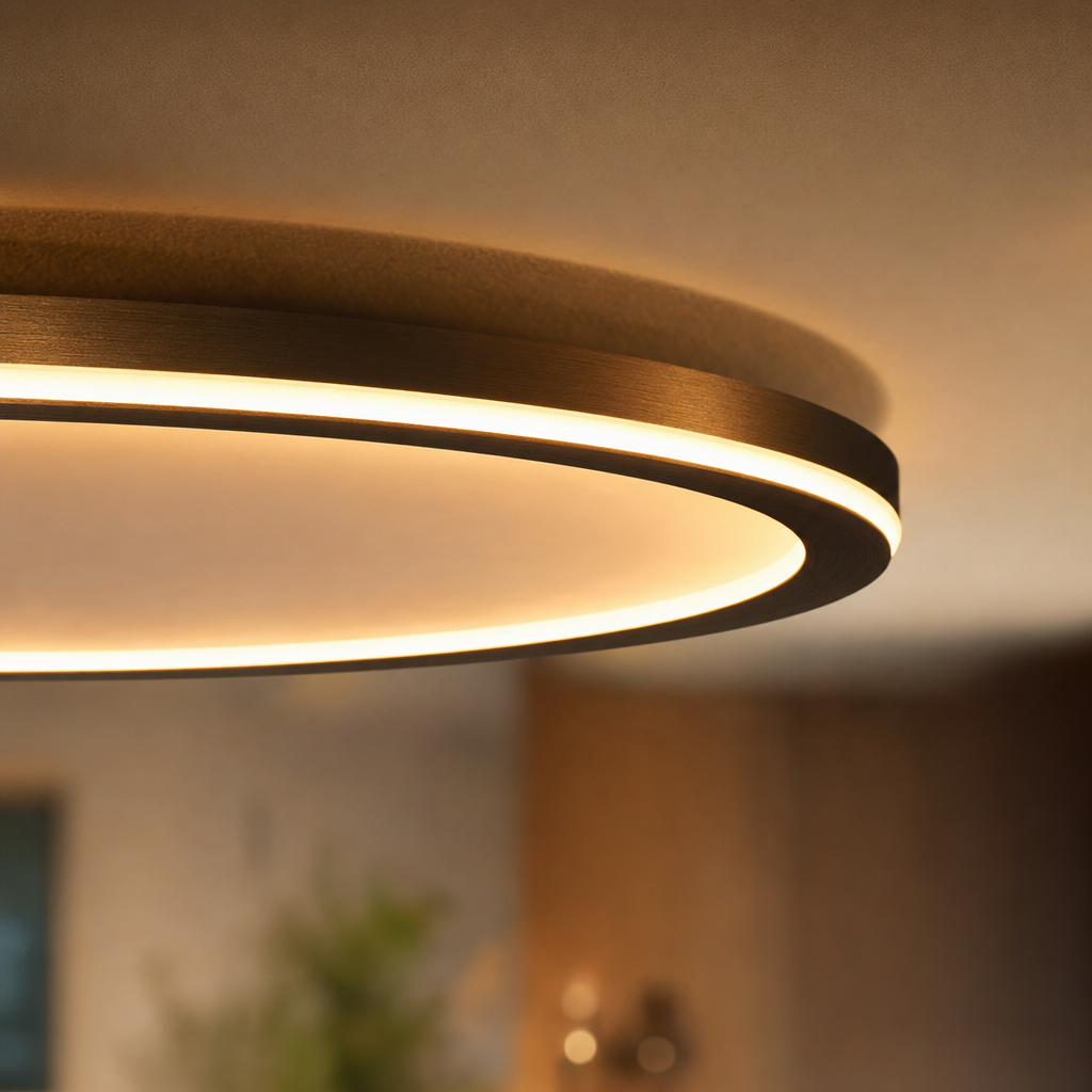 AURORAGLOBE | Scandinavian Design Ceiling Light | Round LED Fixture | Modern Indoor Lighting | Living Room | Bedroom | Office