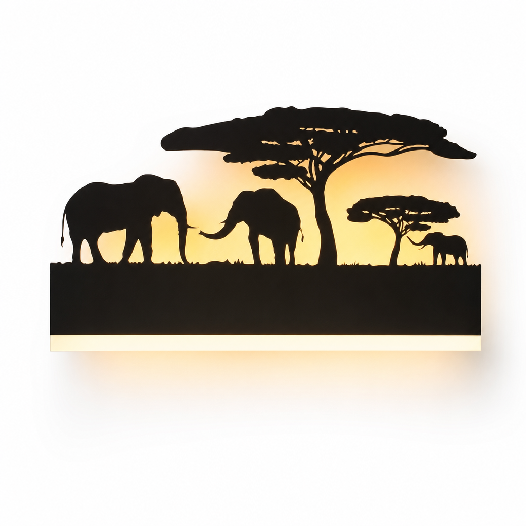 Decorative LED Wall Light | African Design | Warm & Cool Lighting Options | Indoor Accent Fixture