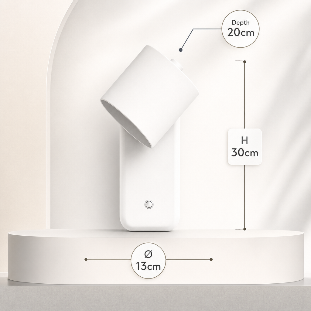 Giro Legno | Draaibare Cilinder Wandlamp – 350° Verstelbaar – Metaal & Hout