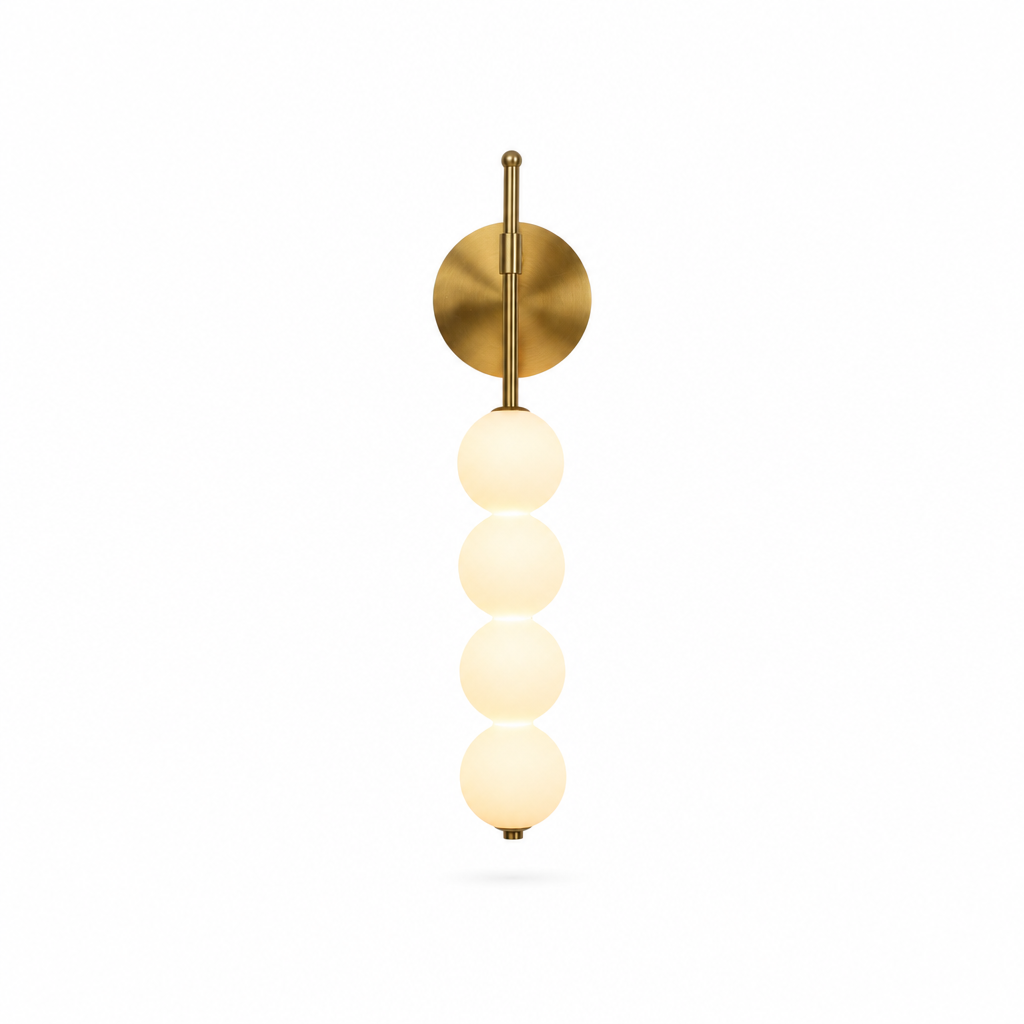 Minimalist Wall Lamp | Warm LED Light | Metal & Glass | Modern Home Decor | KlarLuna Design