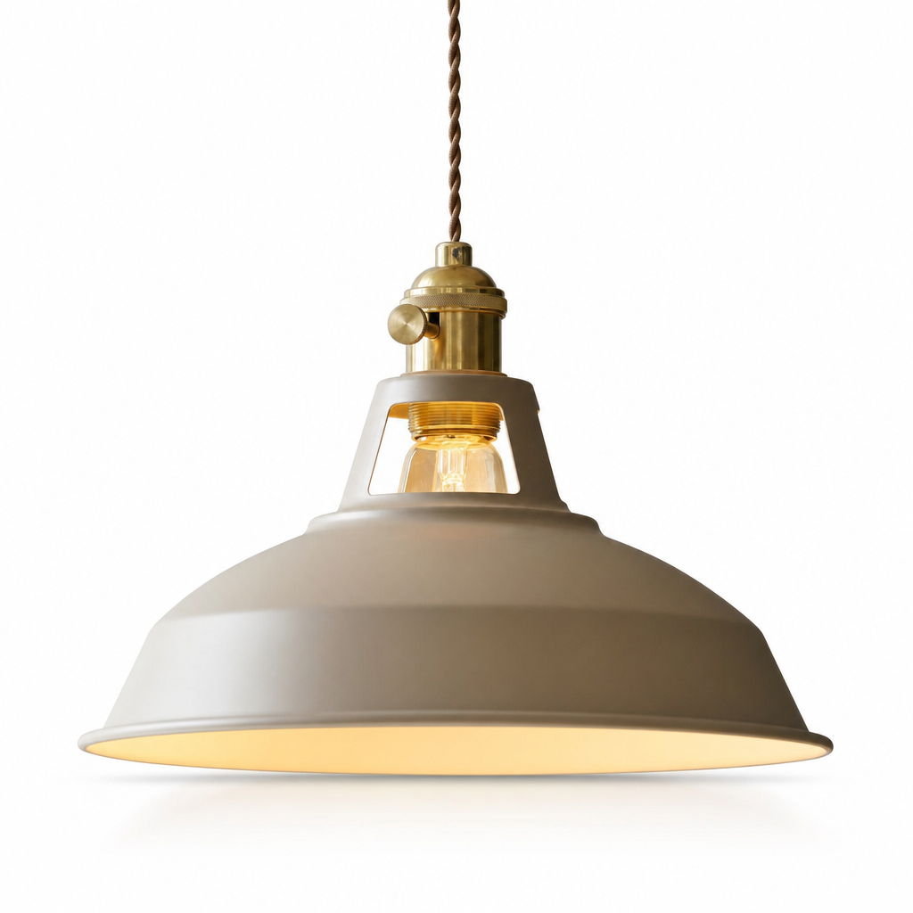 Retro Loftlampe | Industrielt Design | Metal | Justerbar Kæde | Farvevalg Muligheder | 1 Lyskilde | Ideel til Spisesteder | LED/Glødelampe Kompatibel