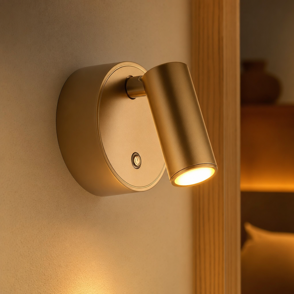 Rechargeable LED Touch Sconce | Modern Magnetic Wall Light | USB Powered Night Lamp | 3-Color Light | Bedside Reading Fixture