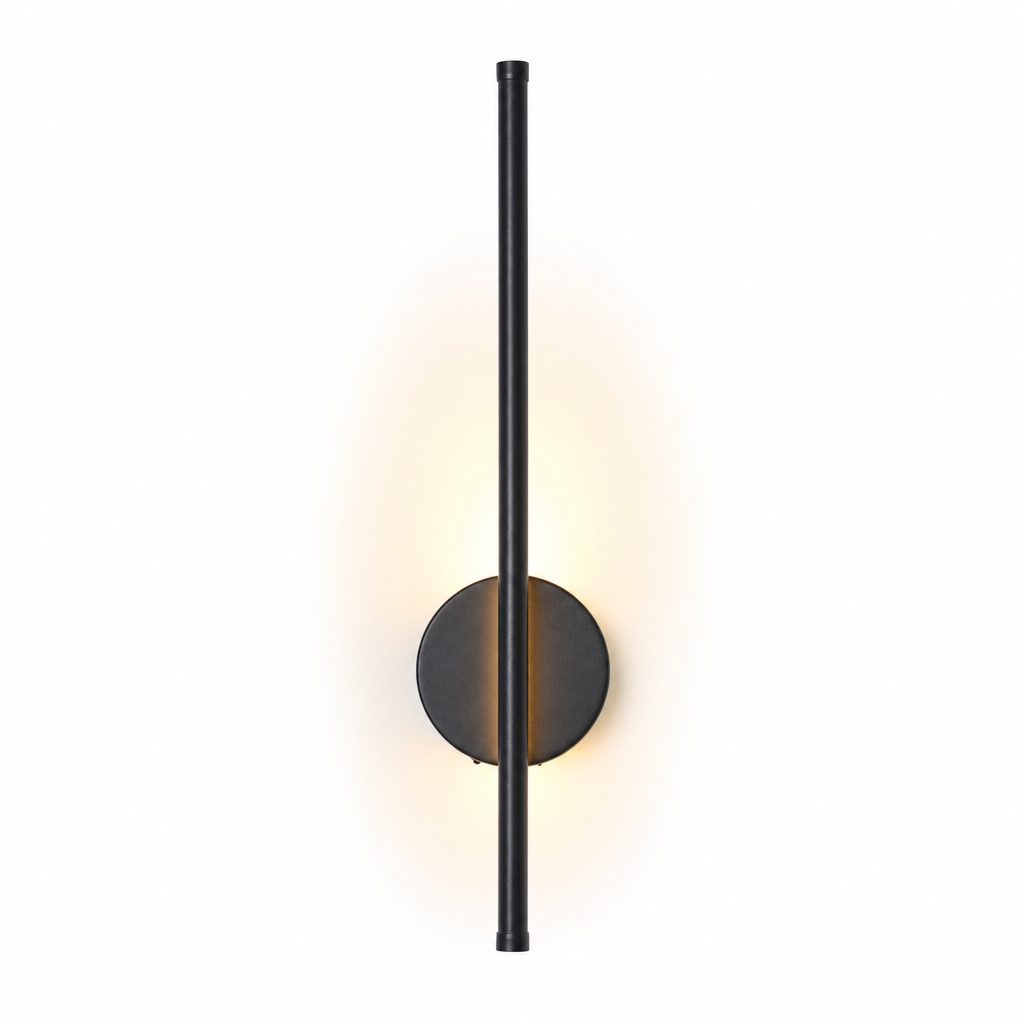 Rechargeable Wall Light | Black Metal | Remote Dimming & Timer | No-Drill Magnetic Mount | Modern Sconce for Bedroom & Living Room