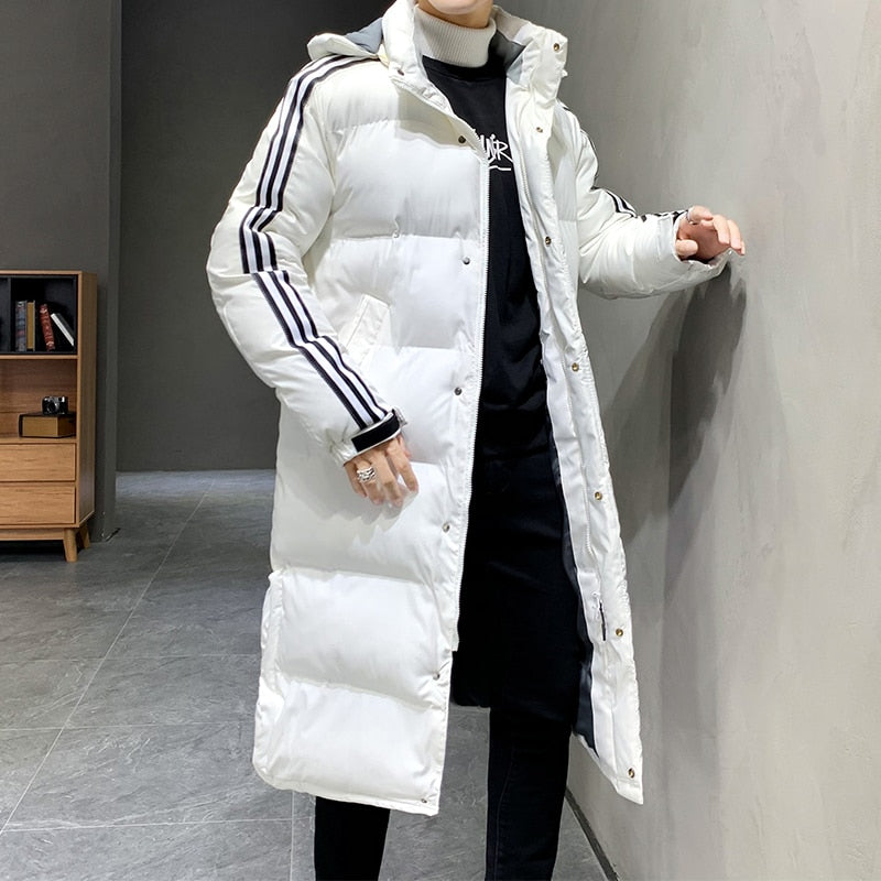 Lang Calvin jakke | Vinter med hætte | Stilfuldt design til kold vejr | Komfort og varme | Tidløs model