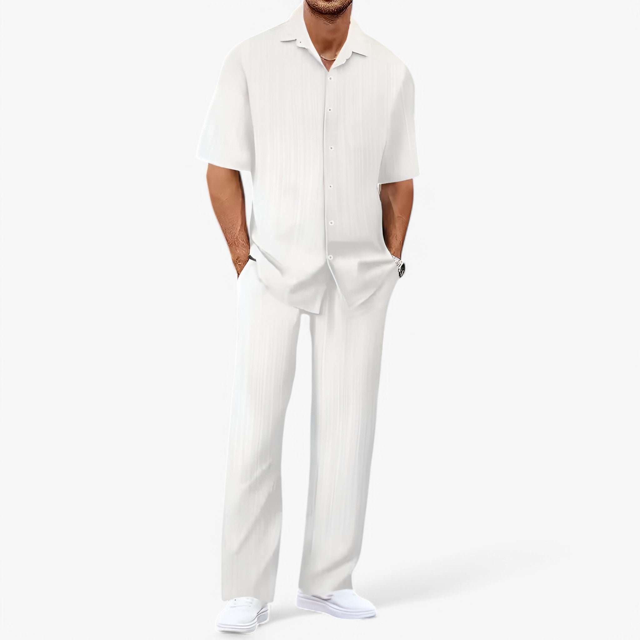 Lorenzo | Business Casual sæt med skjorte og bukser