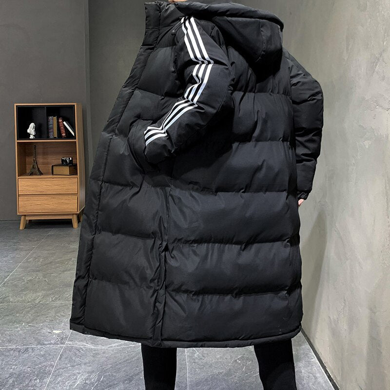 Lang Calvin jakke | Vinter med hætte | Stilfuldt design til kold vejr | Komfort og varme | Tidløs model