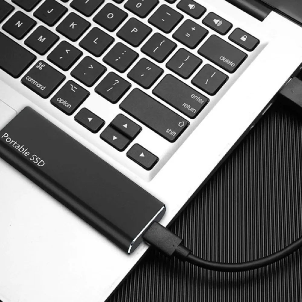 4TB Ekstern SSD Lagring | USB 3.1 Type-C | Hurtig Dataoverførsel | Kompakt Design | Aluminium | Stødsikker