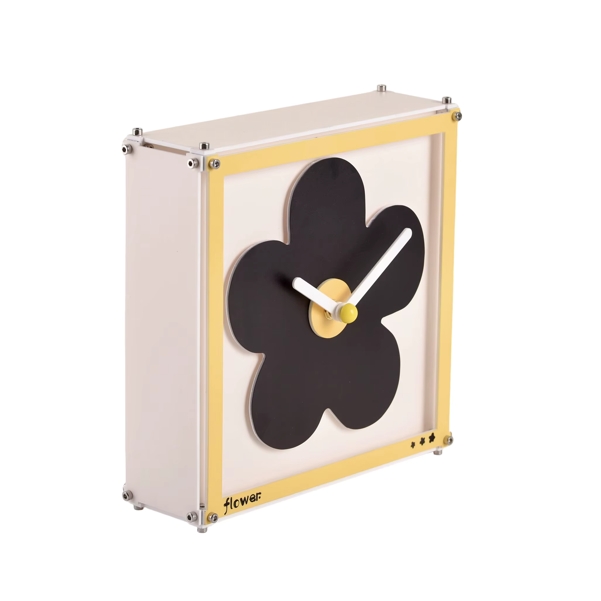 Creative Corner Dual-Sided Wall Clock | Silent Flower Design | High-Quality Retro Gift Decor | Eco-Friendly Material