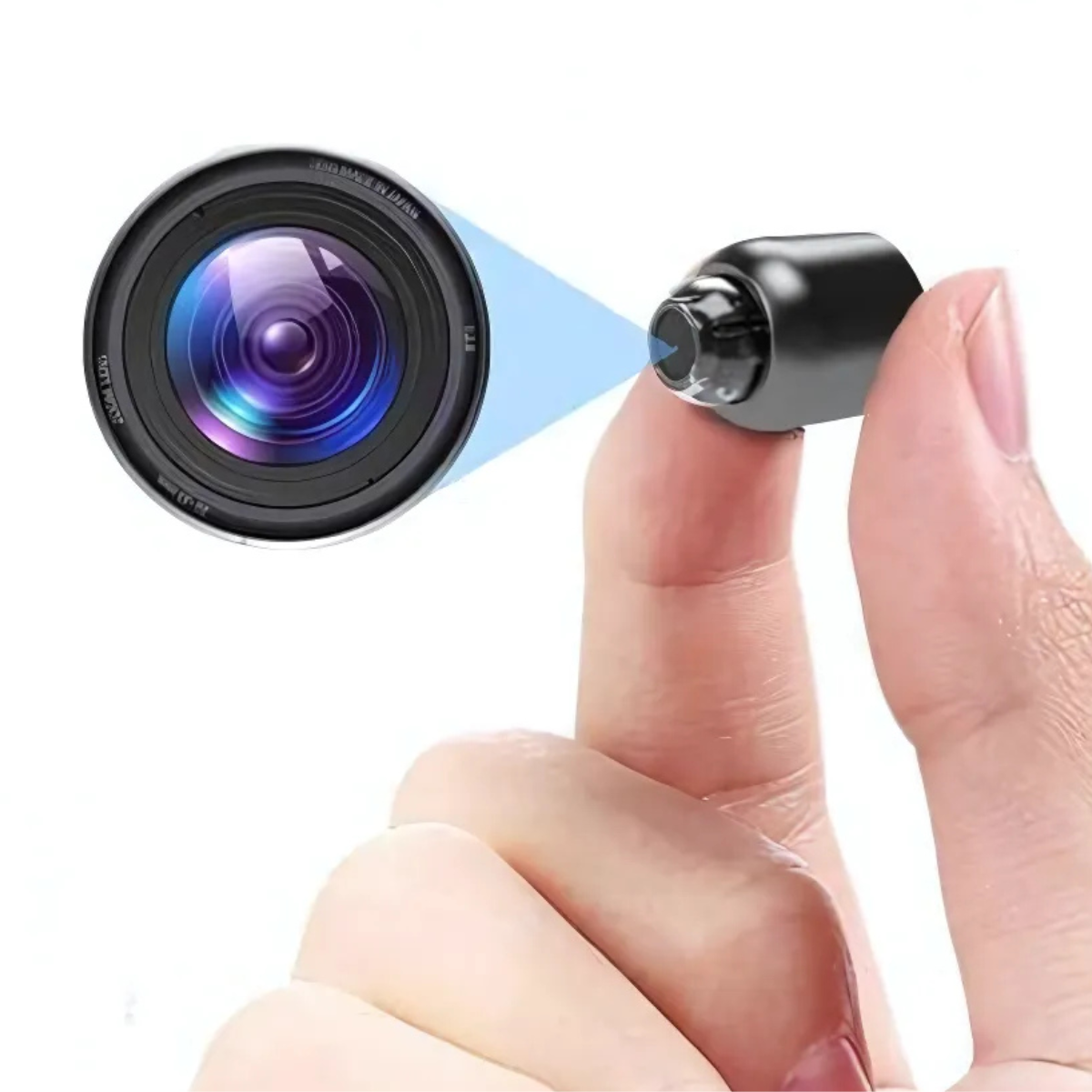 Minieye | Kompakt Full HD Kamera | Skjult Overvågning | 1080p Videokvalitet | 160° Vidvinkel | Nattesyn | Lang Batterilevetid | Trådløs Forbindelse | Avanceret Sikkerhedsløsning