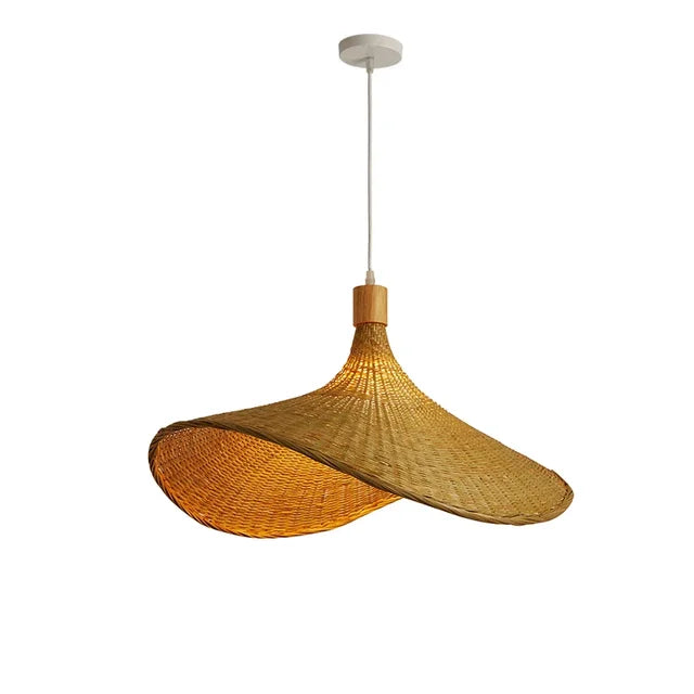 EcoLoom | Bambus Fletværk | Hængende Lampe | Naturlig og Bæredygtig | Ø30-100cm | Diffus Belysning | Luminoir