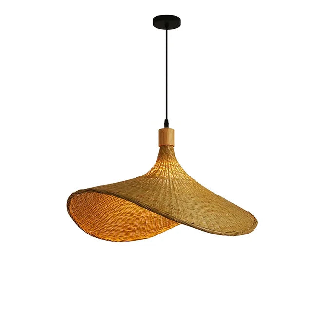 EcoLoom | Bambus Fletværk | Hængende Lampe | Naturlig og Bæredygtig | Ø30-100cm | Diffus Belysning | Luminoir