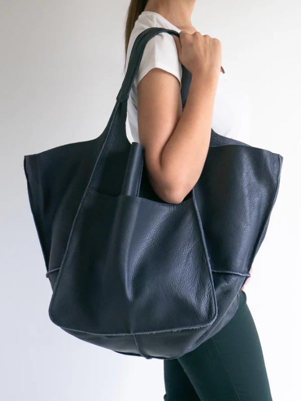 Maxine sommertrendy stor taske | Retrostil i PU-læder | 9 farver | Rummelig og funktionel