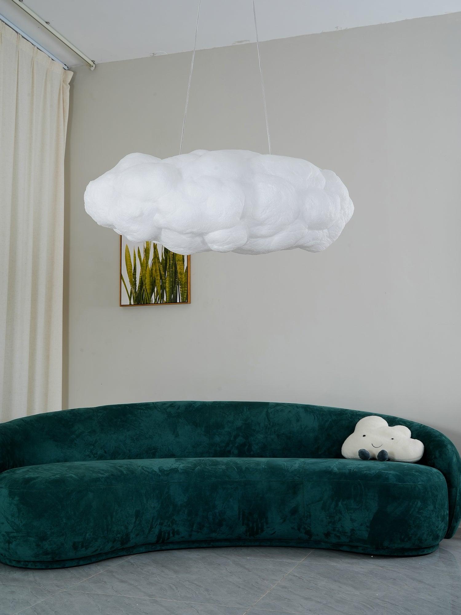 Cloudy Pendel Lampe | Moderne LED Design | Blødt Diffust Lys | Minimalistisk Indretning | UL CE SAA Certificeret | Fastmonteret | Jern Metal Bomuld Materiale | E26 E27 Base | Højspænding 110-240V