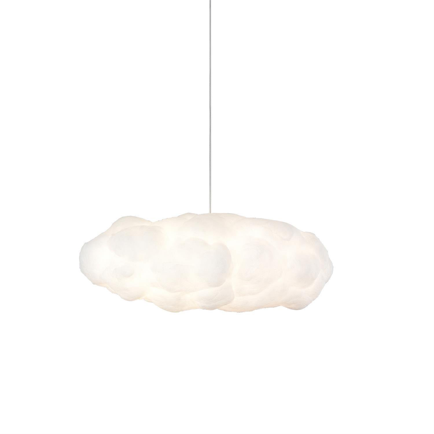 Cloudy Pendel Lampe | Moderne LED Design | Blødt Diffust Lys | Minimalistisk Indretning | UL CE SAA Certificeret | Fastmonteret | Jern Metal Bomuld Materiale | E26 E27 Base | Højspænding 110-240V