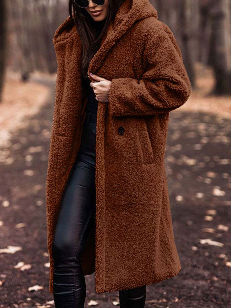 MonAmi | Blød damejakke i teddystof | Stilfuld oversized pasform | Perfekt til kølige aftener | Komfortabelt og holdbart materiale | Trendy design til enhver anledning