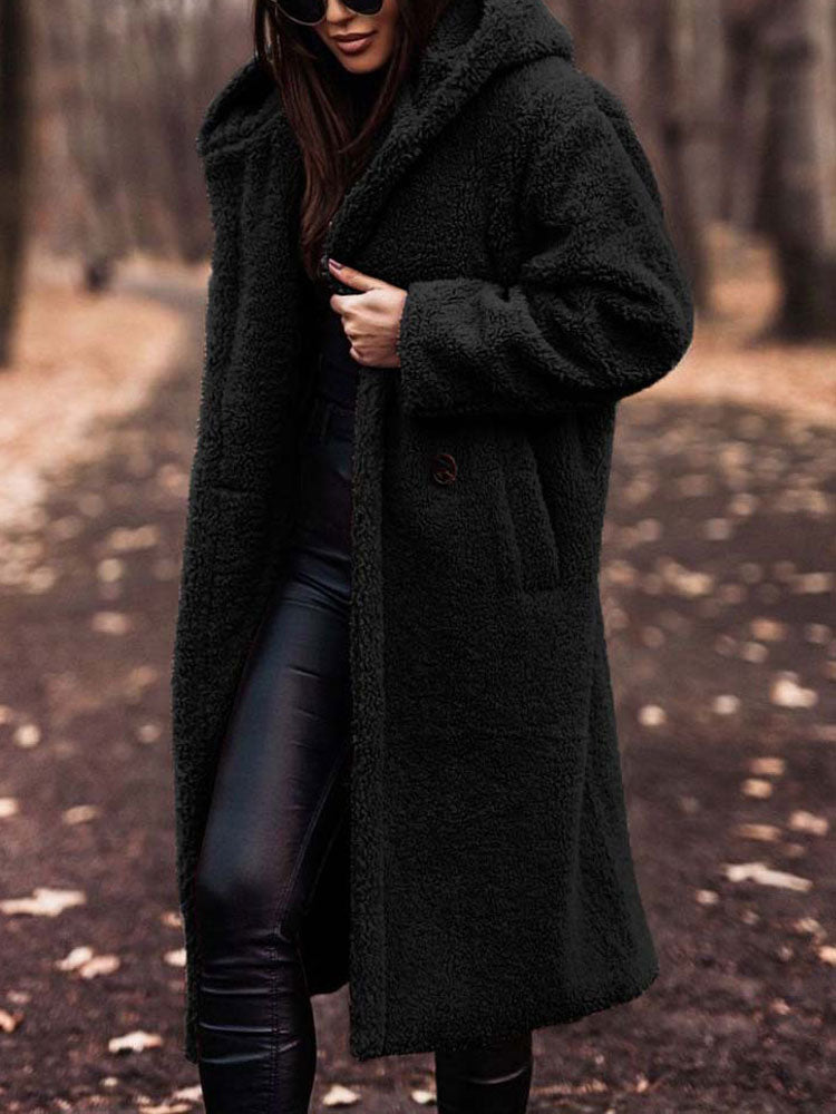 MonAmi | Blød damejakke i teddystof | Stilfuld oversized pasform | Perfekt til kølige aftener | Komfortabelt og holdbart materiale | Trendy design til enhver anledning