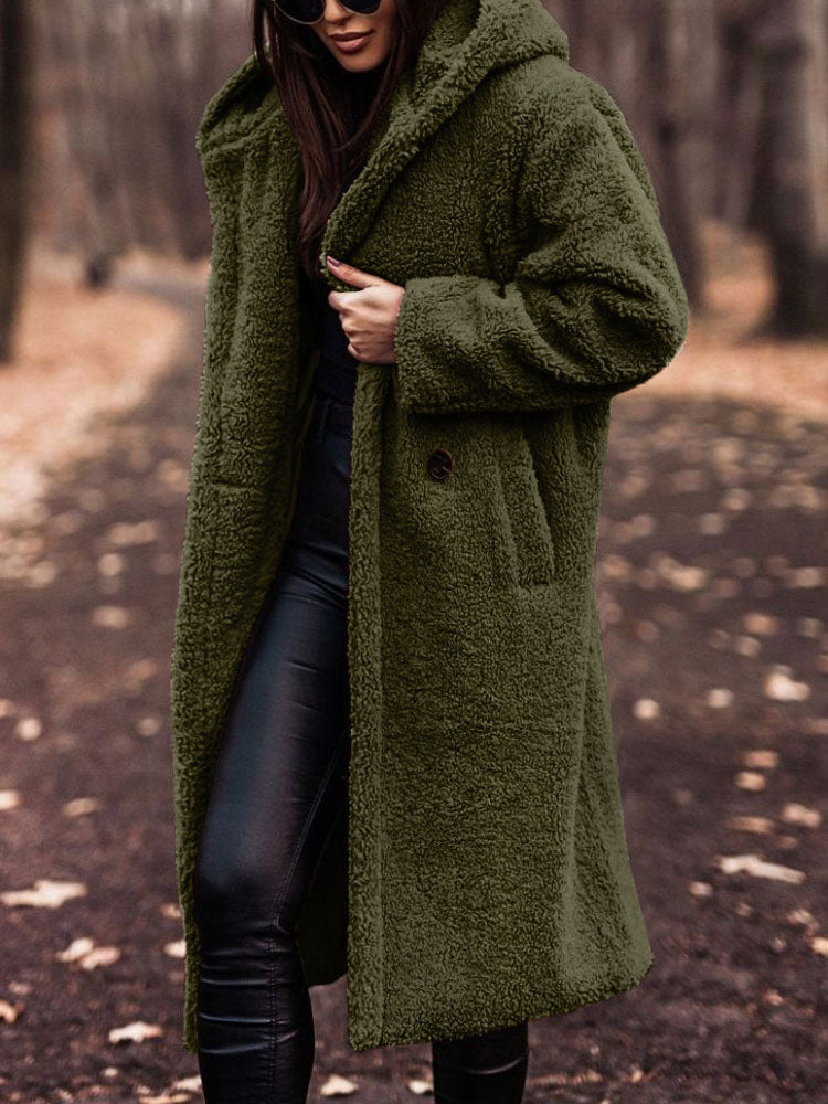 MonAmi | Blød damejakke i teddystof | Stilfuld oversized pasform | Perfekt til kølige aftener | Komfortabelt og holdbart materiale | Trendy design til enhver anledning